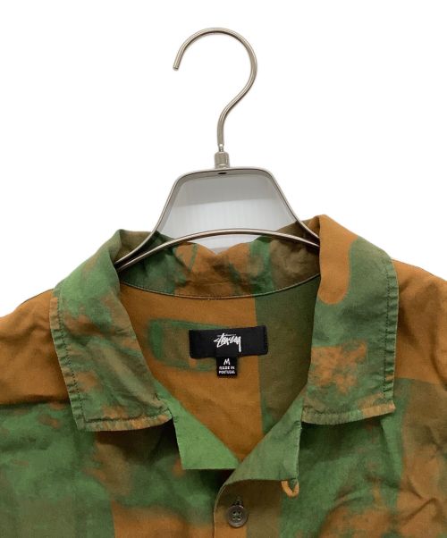 stussy（ステューシー）stussy (ステューシー) Photo film shirt ブラウン×グリーン サイズ:Mの古着・服飾アイテム