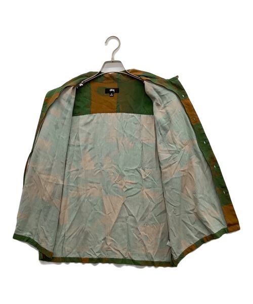 stussy（ステューシー）stussy (ステューシー) Photo film shirt ブラウン×グリーン サイズ:Mの古着・服飾アイテム