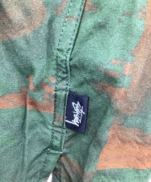 stussy（ステューシー）stussy (ステューシー) Photo film shirt ブラウン×グリーン サイズ:Mの古着・服飾アイテム