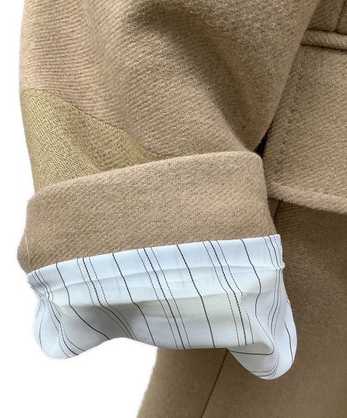 BURBERRY（バーバリー）BURBERRY (バーバリー) ウールロングコート ベージュ サイズ:Freeの古着・服飾アイテム