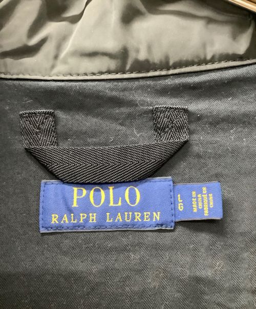 POLO RALPH LAUREN（ポロ・ラルフローレン）POLO RALPH LAUREN (ポロ・ラルフローレン) ミリタリーナイロンジャケット ブラック サイズ:Lの古着・服飾アイテム