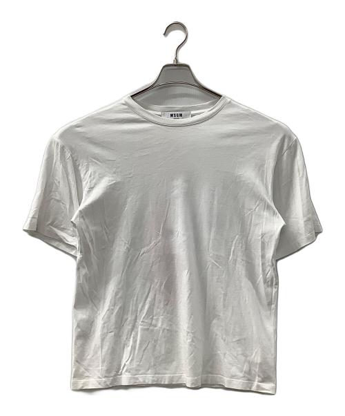 MSGM（エムエスジーエム）MSGM (エムエスジーエム) 半袖カットソー ホワイト サイズ:Mの古着・服飾アイテム