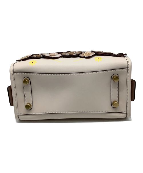 COACH（コーチ）COACH (コーチ) ローグ 25 カラーブロック ウィズ ティー ローズ アンド スネークスキン ディテール ベージュの古着・服飾アイテム