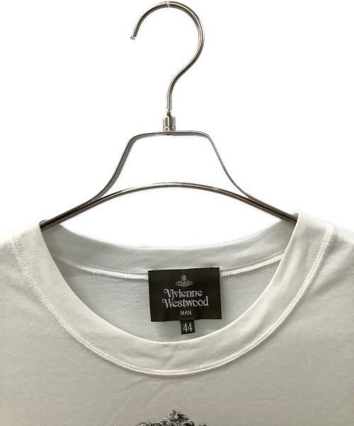 Vivienne Westwood man（ヴィヴィアン ウェストウッド マン）Vivienne Westwood man (ヴィヴィアン ウェストウッド マン) ベアプリントカットソー ホワイト サイズ:44の古着・服飾アイテム