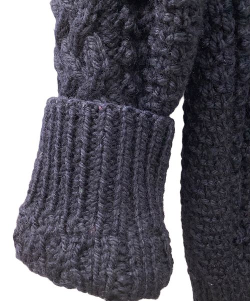 INVERALLAN（インバーアラン）INVERALLAN (インバーアラン) SHIPS (シップス) 4A ARAN CARDIGAN ネイビー サイズ:Freeの古着・服飾アイテム