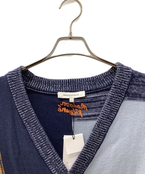 maison kitsune（メゾンキツネ）maison kitsune (メゾンキツネ) カーディガン マルチカラー サイズ:L 未使用品の古着・服飾アイテム