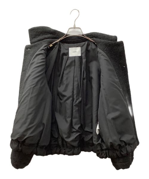 COEL（コエル）COEL (コエル) ラメツイードジャケット ブラック サイズ:38の古着・服飾アイテム