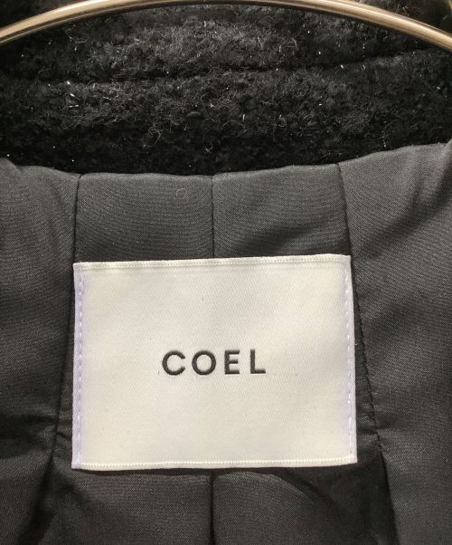COEL（コエル）COEL (コエル) ラメツイードジャケット ブラック サイズ:38の古着・服飾アイテム