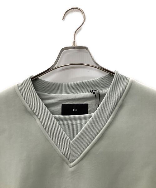 Y-3（ワイスリー）Y-3 (ワイスリー) ベルベットクルー Vネックスウェット グリーン サイズ:S 未使用品の古着・服飾アイテム