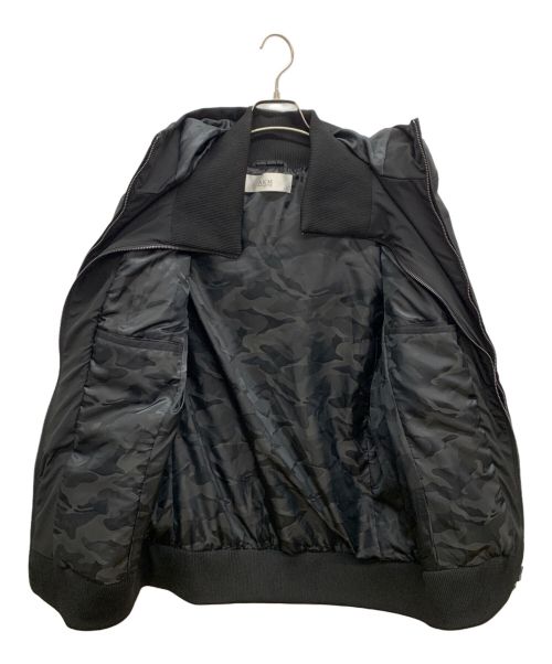 AKM（エーケーエム）AKM (エーケーエム) スタンドネックレイヤードダウンジャケット ブラック サイズ:XLの古着・服飾アイテム