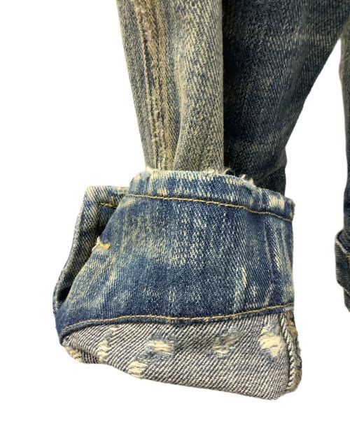 POLO RALPH LAUREN（ポロ・ラルフローレン）POLO RALPH LAUREN (ポロ・ラルフローレン) TRADE MARK インディゴ×ベージュ サイズ:XSの古着・服飾アイテム