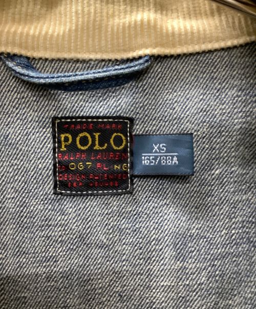 POLO RALPH LAUREN（ポロ・ラルフローレン）POLO RALPH LAUREN (ポロ・ラルフローレン) TRADE MARK インディゴ×ベージュ サイズ:XSの古着・服飾アイテム