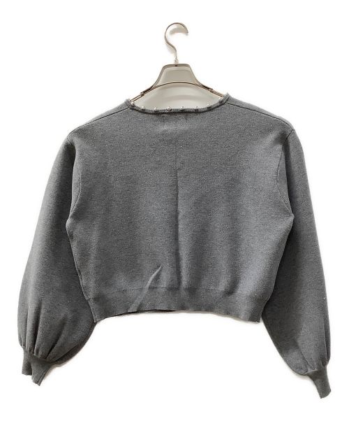 ELLIE（エリー）ELLIE (エリー) ボールカーディガン グレー サイズ:F 未使用品の古着・服飾アイテム