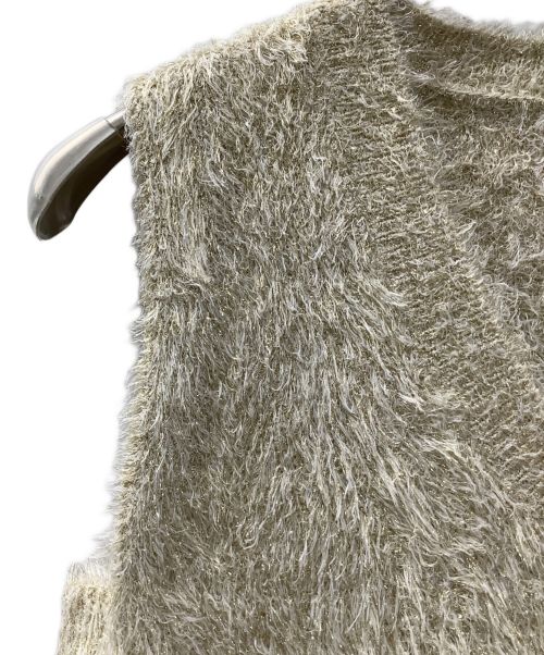 ELLIE（エリー）ELLIE (エリー) ラメニットベスト ゴールド サイズ:F 未使用品の古着・服飾アイテム