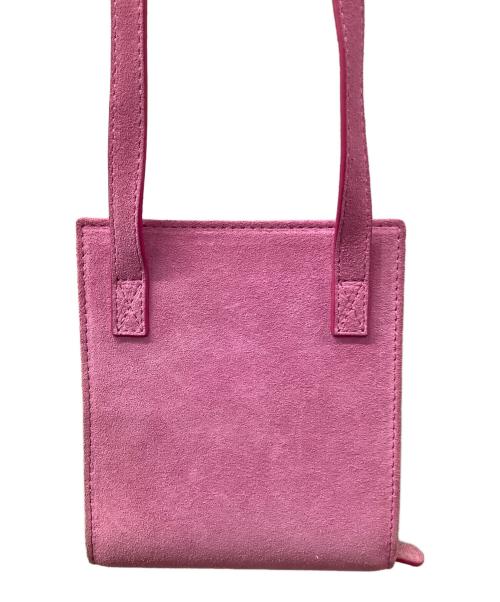 jacquemus（ジャックムス）jacquemus (ジャックムス) ロゴプレート ストラップ付きショルダーバッグ ピンクの古着・服飾アイテム