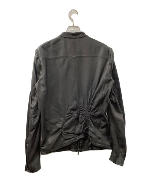 KAZUYUKI KUMAGAI ATTACHMENT（カズユキクマガイ アタッチメント）KAZUYUKI KUMAGAI ATTACHMENT (カズユキクマガイ アタッチメント) シングルライダースジャケット ブラック サイズ:36の古着・服飾アイテム