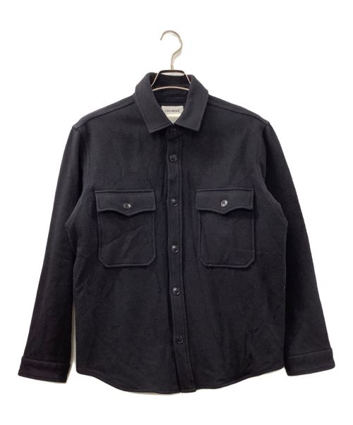 YAECA（ヤエカ）YAECA (ヤエカ) LIKE WEAR CPOシャツ ネイビー サイズ:38の古着・服飾アイテム