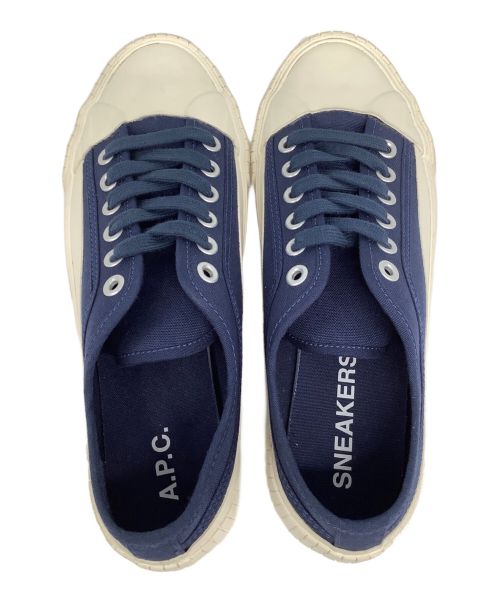 A.P.C.（アーペーセー）A.P.C. (アーペーセー) IGGY BASSE 22P ホワイト×ブルー サイズ:41 未使用品の古着・服飾アイテム