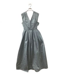 FRAY ID（フレイ アイディー）の古着「フレンチショルダータフタドレス」｜ブルー