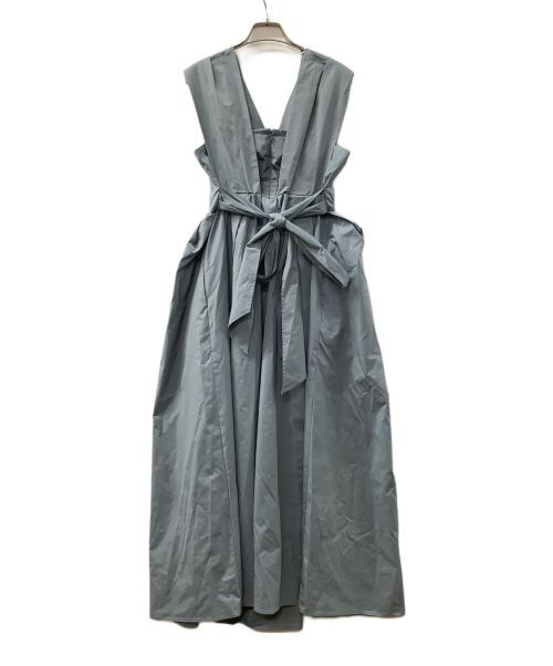 FRAY ID（フレイ アイディー）FRAY ID (フレイ アイディー) フレンチショルダータフタドレス ブルー サイズ:1の古着・服飾アイテム