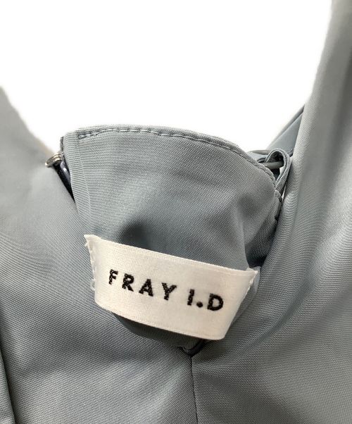 FRAY ID（フレイ アイディー）FRAY ID (フレイ アイディー) フレンチショルダータフタドレス ブルー サイズ:1の古着・服飾アイテム