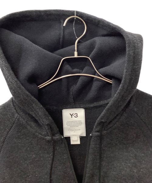 Y-3（ワイスリー）Y-3 (ワイスリー) M CLASSIC WINTER KNIT HOODED FULL-ZIP HOODIE ブラック サイズ:Sの古着・服飾アイテム