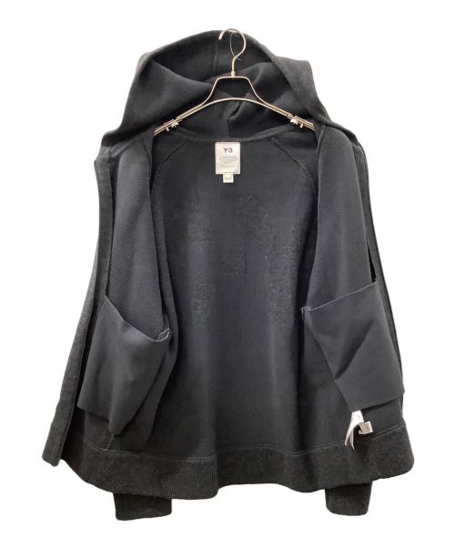 Y-3（ワイスリー）Y-3 (ワイスリー) M CLASSIC WINTER KNIT HOODED FULL-ZIP HOODIE ブラック サイズ:Sの古着・服飾アイテム