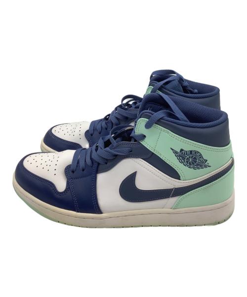 NIKE（ナイキ）NIKE (ナイキ) Air Jordan 1 Mid ホワイト×ネイビー×ブルー サイズ:US12の古着・服飾アイテム
