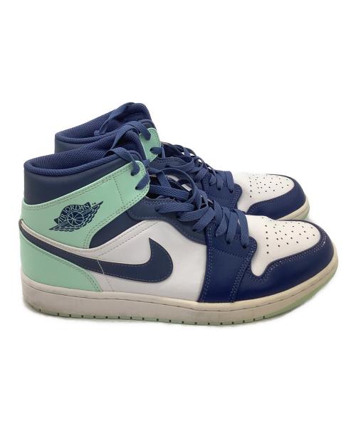 NIKE（ナイキ）NIKE (ナイキ) Air Jordan 1 Mid ホワイト×ネイビー×ブルー サイズ:US12の古着・服飾アイテム
