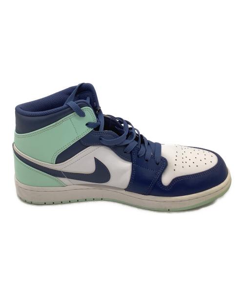 NIKE（ナイキ）NIKE (ナイキ) Air Jordan 1 Mid ホワイト×ネイビー×ブルー サイズ:US12の古着・服飾アイテム