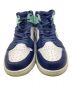 中古・古着 NIKE (ナイキ) Air Jordan 1 Mid ホワイト×ネイビー×ブルー サイズ:US12：12000円