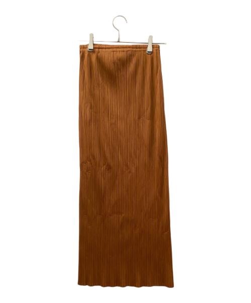 PLEATS PLEASE（プリーツプリーズ）PLEATS PLEASE (プリーツプリーズ) プリーツスカート ブラウン サイズ:2の古着・服飾アイテム