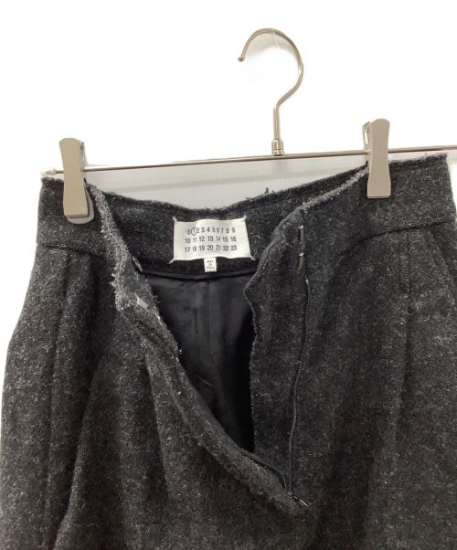 Maison Margiela（メゾンマルジェラ）Maison Margiela (メゾンマルジェラ) レイヤードツイードワイドパンツ グレー サイズ:38の古着・服飾アイテム