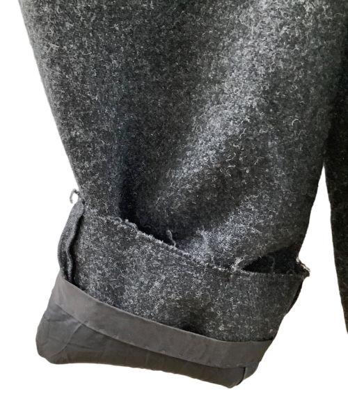 Maison Margiela（メゾンマルジェラ）Maison Margiela (メゾンマルジェラ) レイヤードツイードワイドパンツ グレー サイズ:38の古着・服飾アイテム