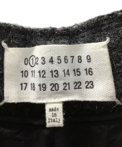 Maison Margiela（メゾンマルジェラ）Maison Margiela (メゾンマルジェラ) レイヤードツイードワイドパンツ グレー サイズ:38の古着・服飾アイテム