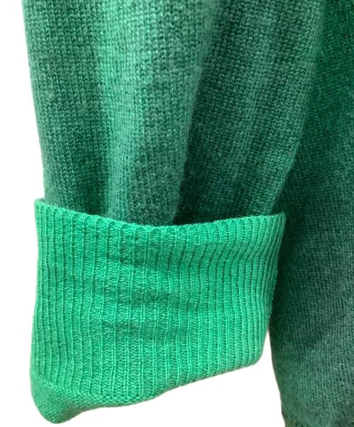 BOTTEGA VENETA（ボッテガベネタ）BOTTEGA VENETA (ボッテガベネタ) カシミヤVネックニット グリーン サイズ:40の古着・服飾アイテム