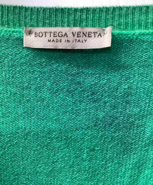 BOTTEGA VENETA（ボッテガベネタ）BOTTEGA VENETA (ボッテガベネタ) カシミヤVネックニット グリーン サイズ:40の古着・服飾アイテム
