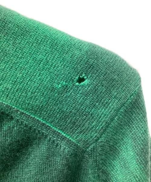 BOTTEGA VENETA（ボッテガベネタ）BOTTEGA VENETA (ボッテガベネタ) カシミヤVネックニット グリーン サイズ:40の古着・服飾アイテム