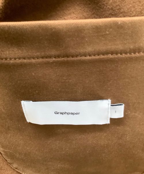 Graphpaper（グラフペーパー）Graphpaper (グラフペーパー) Cotton Double Cloth jacket ブラウン サイズ:Sの古着・服飾アイテム