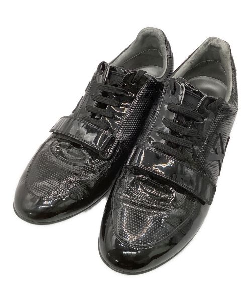 LOUIS VUITTON（ルイ ヴィトン）LOUIS VUITTON (ルイ ヴィトン) エナメルスニーカー ブラック サイズ:25.5cmの古着・服飾アイテム