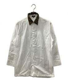 FENDI（フェンディ）の古着「襟ズッカ柄シャツ」｜ホワイト