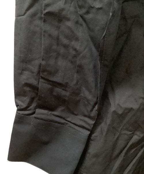 DOLCE & GABBANA（ドルチェ＆ガッバーナ）DOLCE & GABBANA (ドルチェ＆ガッバーナ) DGロゴ長袖シャツ ブラック×ブラウン サイズ:16/41の古着・服飾アイテム