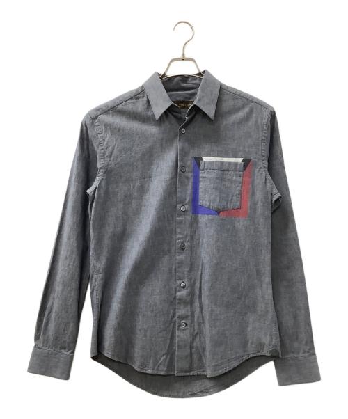 LOUIS VUITTON（ルイ ヴィトン）LOUIS VUITTON (ルイ ヴィトン) 長袖シャツ グレー サイズ:Sの古着・服飾アイテム