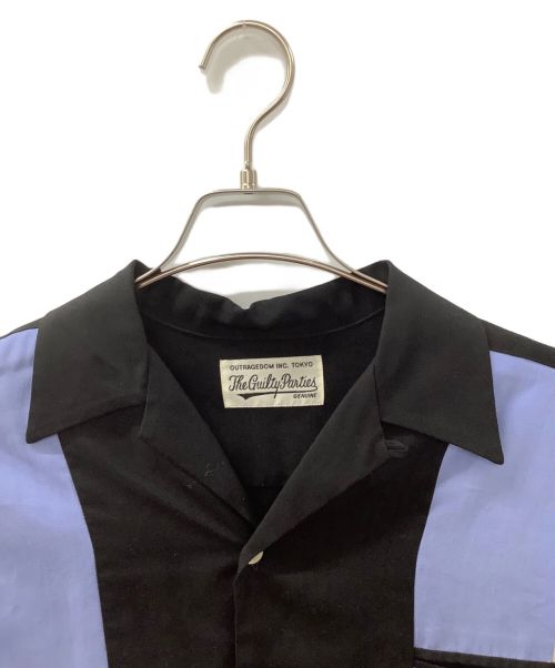 WACKO MARIA（ワコマリア）WACKO MARIA (ワコマリア) THREE-TONE 50'S SHIRT ブラック サイズ:Mの古着・服飾アイテム
