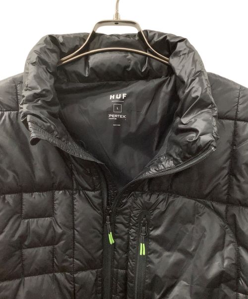 HUF（ハフ）HUF (ハフ) PUFFER JACKET ブラック サイズ:SIZE Lの古着・服飾アイテム