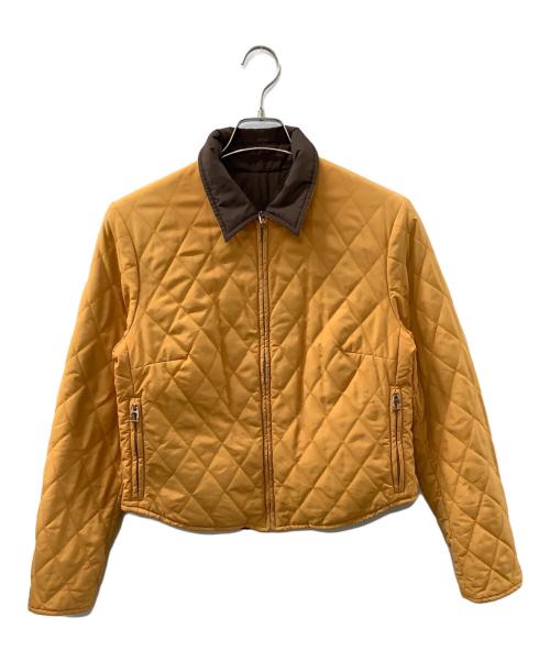 HERMES（エルメス）HERMES (エルメス) リバーシブルキルティングジャケット ブラウン サイズ:Mの古着・服飾アイテム