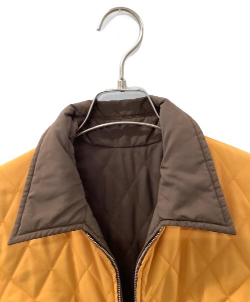 HERMES（エルメス）HERMES (エルメス) リバーシブルキルティングジャケット ブラウン サイズ:Mの古着・服飾アイテム