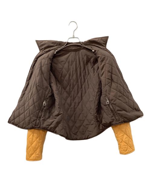 HERMES（エルメス）HERMES (エルメス) リバーシブルキルティングジャケット ブラウン サイズ:Mの古着・服飾アイテム