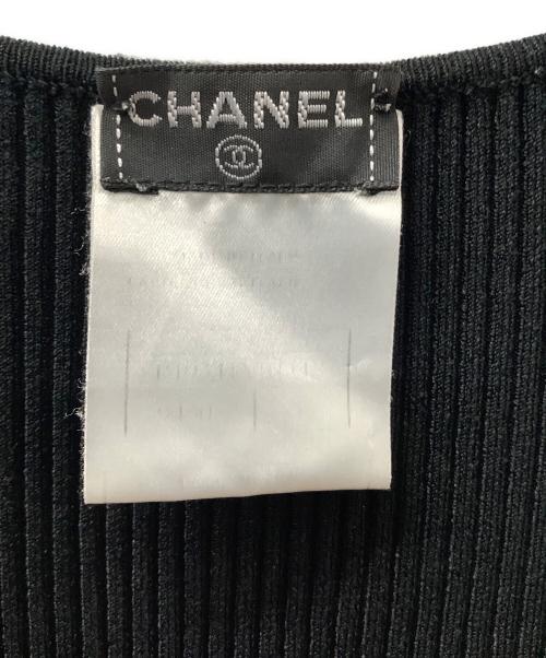 CHANEL（シャネル）CHANEL (シャネル) リブタンクトップ ブラック サイズ:-の古着・服飾アイテム
