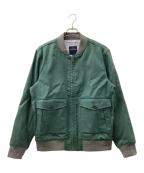 BROOKS BROTHERSブルックスブラザーズ）の古着「リネンボマージャケット」｜グリーン